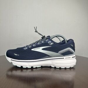 Brooks Ghost 15 Shoes Women's 7 B Blue Running Athletic Sneakers 1203801B450